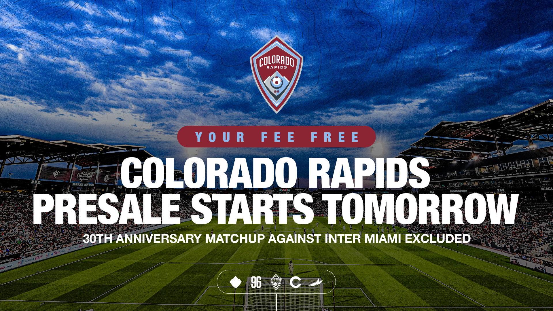 Colorado Rapids Presale Starts Tomorrow