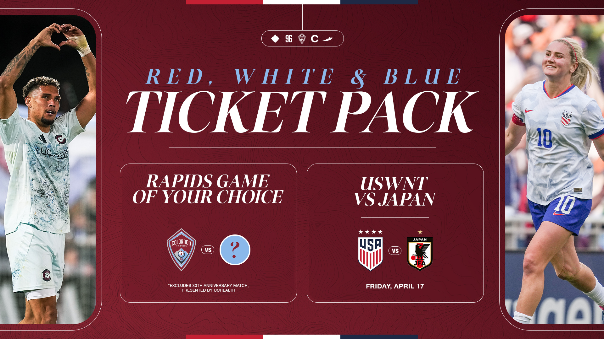 Red, White and Blue Ticket Pack