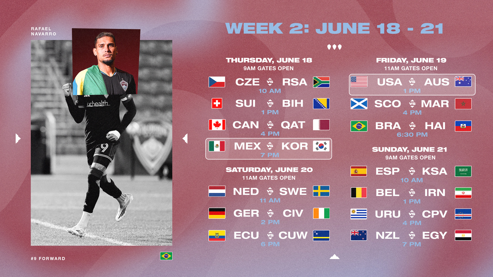 Week 1 Schedule