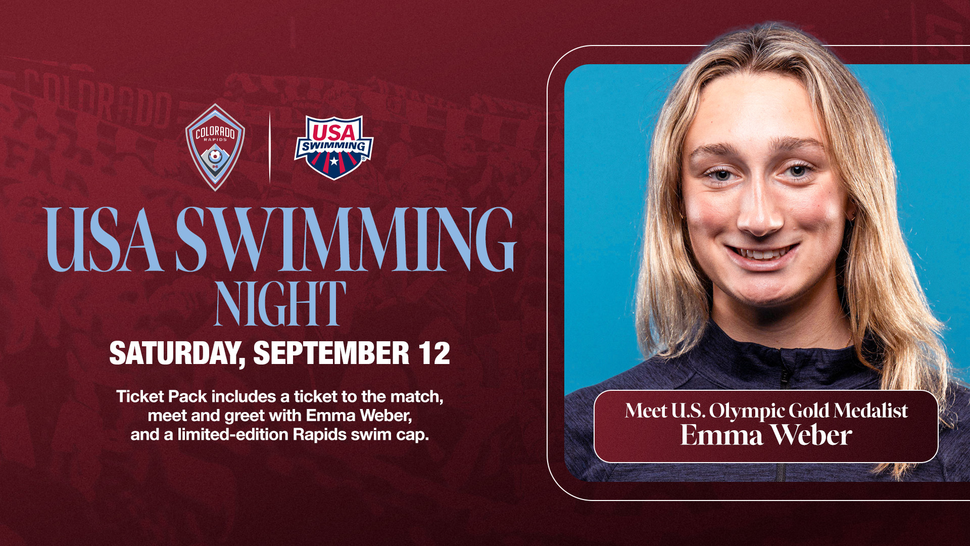 SWIM NIGHT WITH USA OLYMPIC GOLD MEDALIST, EMMA WEBER