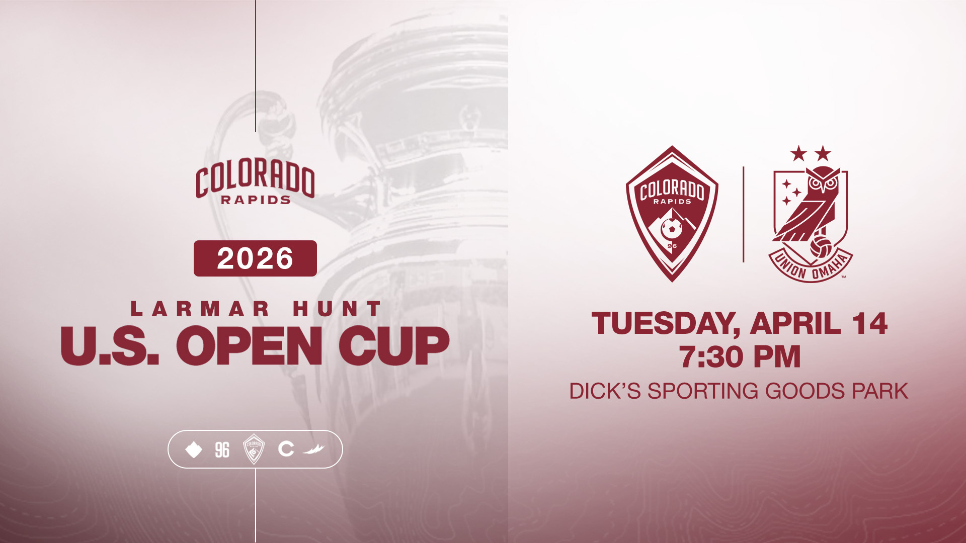 U.S. Open Cup Kicks Off at Home vs Union Omaha on April 14 