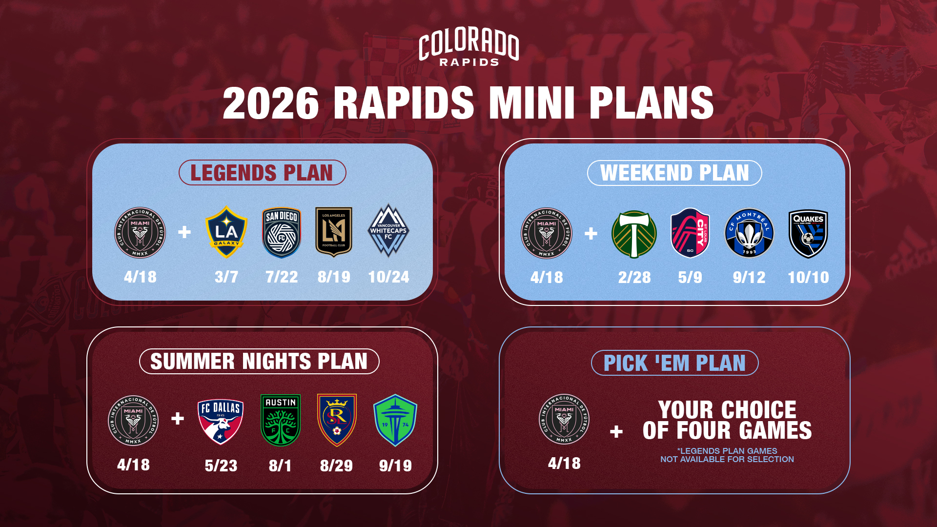 2026 Rapids Mini Plans
