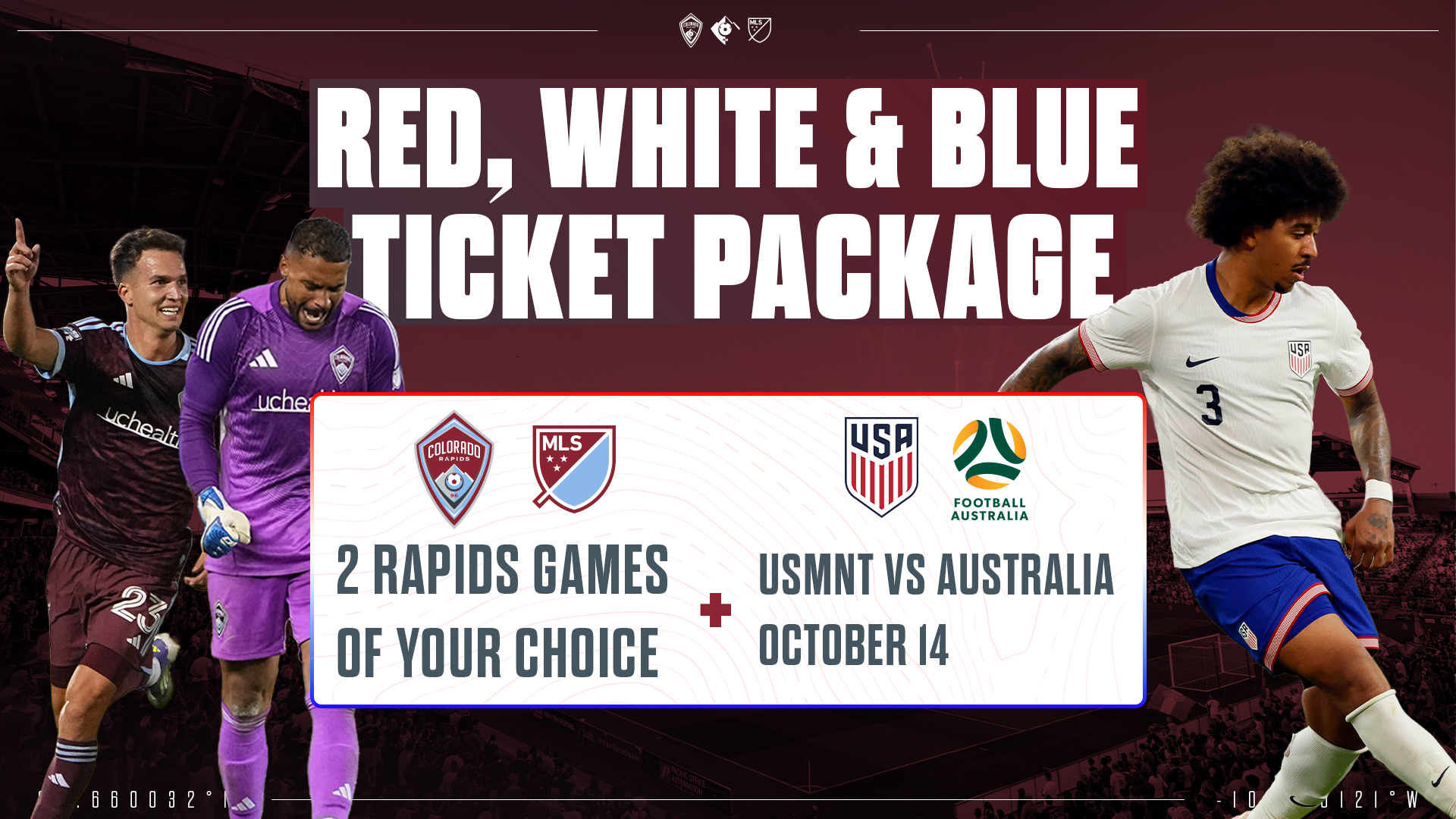 Red White and Blue Ticket Package