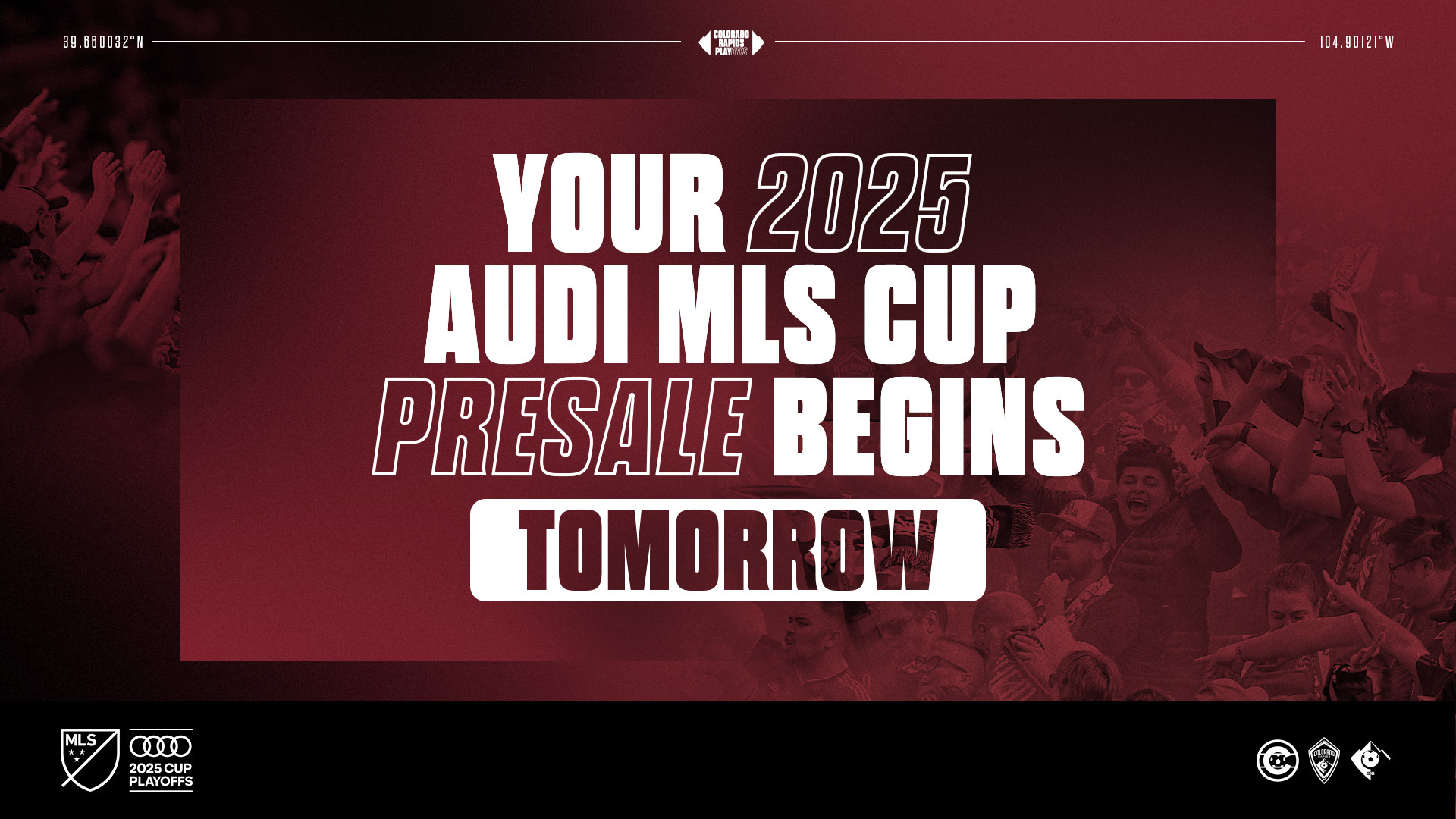 Rapids Playoff Presale Tomorrow 