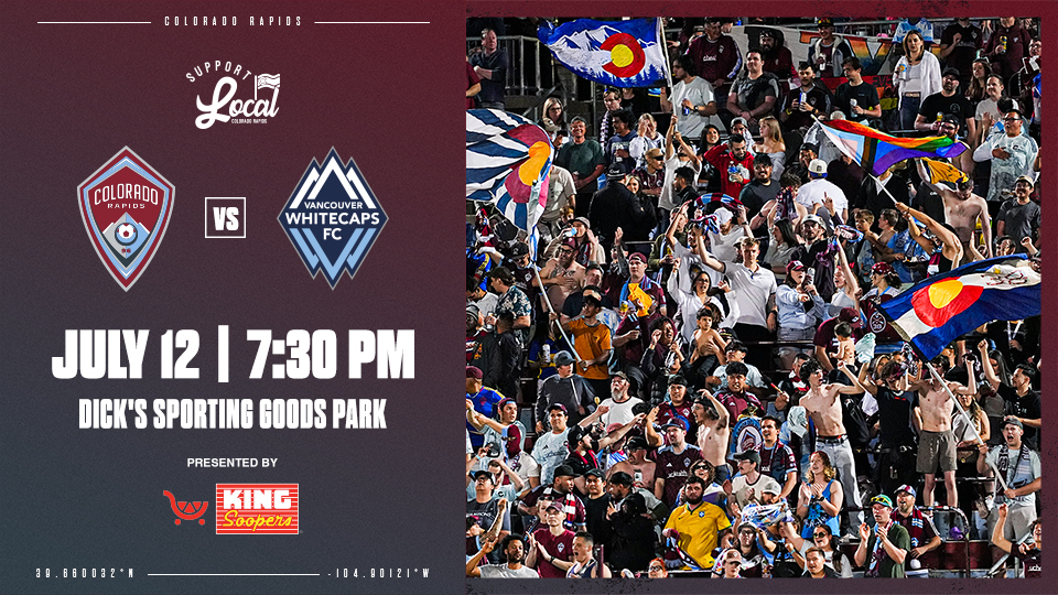 Rapids vs Vancouver Whitecaps FC THIS SATURDAY 