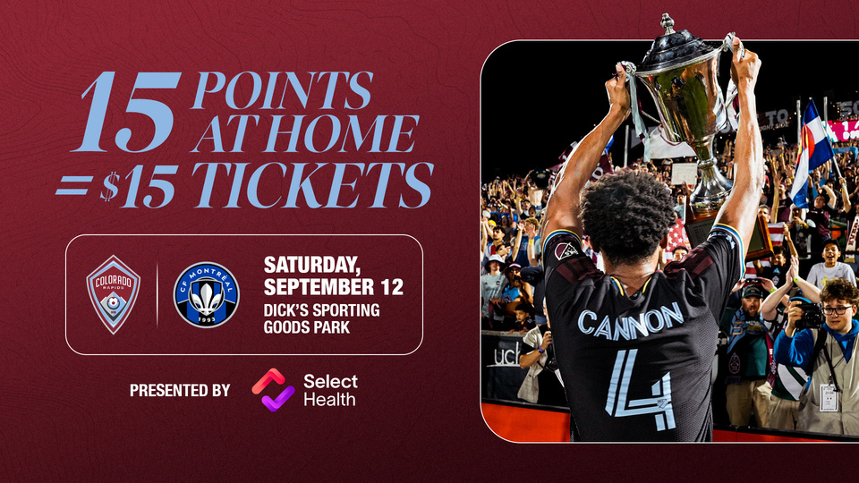 15 points at home = $15 tickets