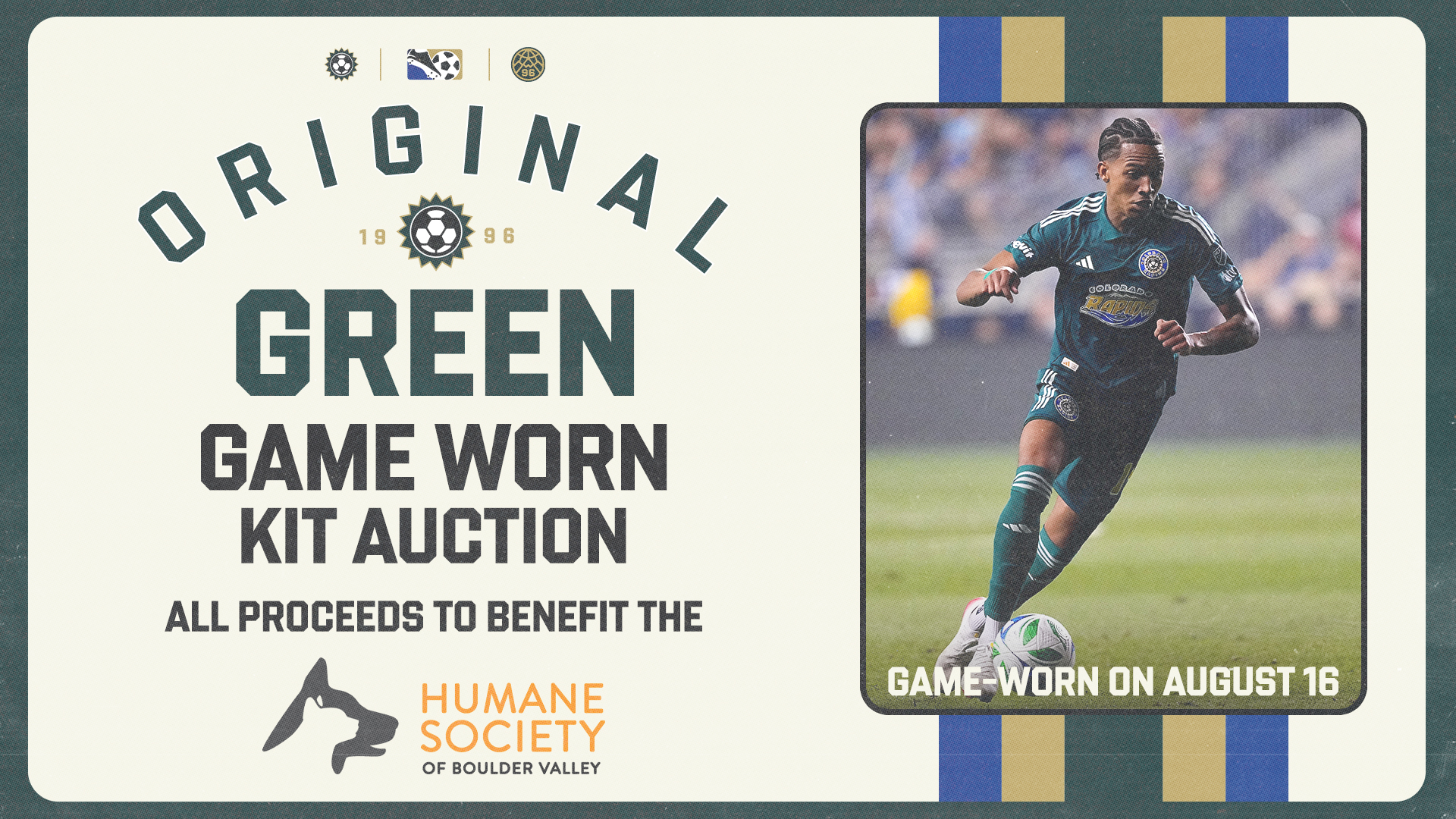 Original Green Game-Worn Kit Auction 